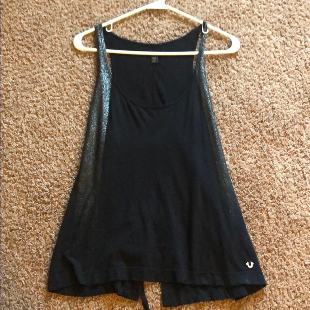 Black tank top